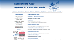 Desktop Screenshot of eurosensors2010.com
